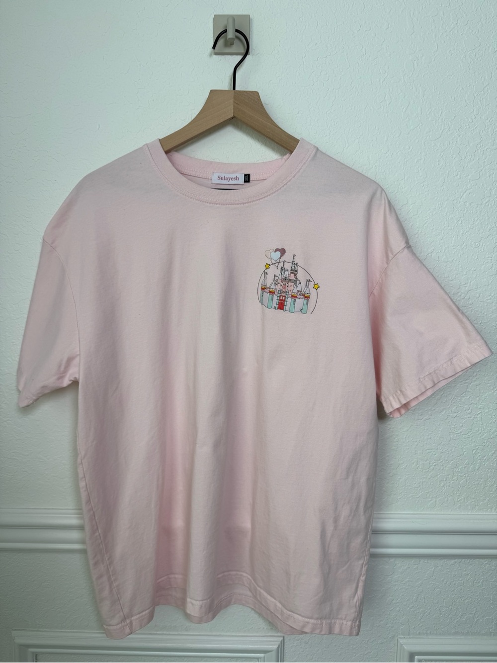 Swiftie Pink Magic Castle Graphic Oversized T-Shirt
